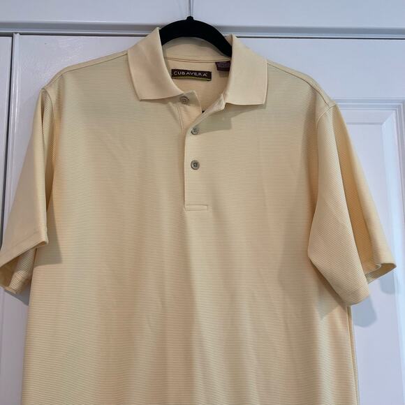 Cubavera Men's Polo Light Yellow Size Small - Picture 4 of 7